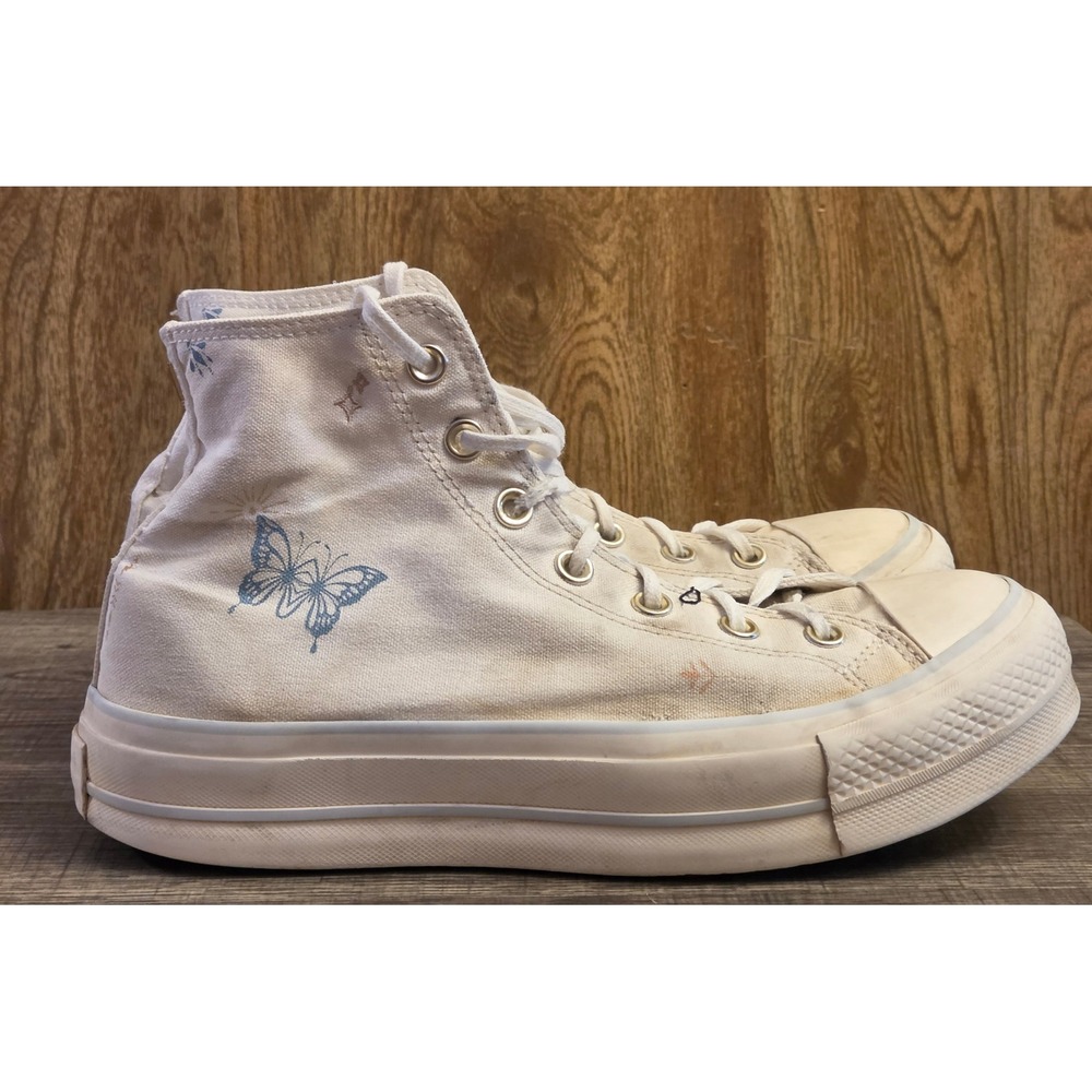 Converse Chuck Taylor Lift Platform High Tiny Tattoos Shoes Womens Size‎ 9